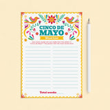 Cinco de Mayo Word Game Printable by LittleSizzle