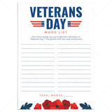 Printable Veterans Day Worksheet by LittleSizzle