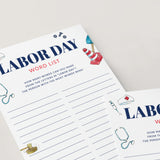 Printable Labor Day Worksheet