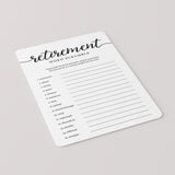 Retirement Scrambled Words Game Printable