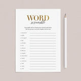 Anniversary Word Scramble With Answer Key Printable by LittleSizzle
