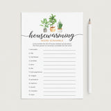Housewarming Word Scramble with Answer Key Printable by LittleSizzle