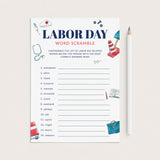 Labor Day Word Scramble with Answers by LittleSizzle