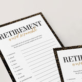 Word Scramble Retirement Party Game Download