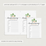 Housewarming Word Scramble with Answer Key Printable