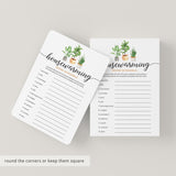 Housewarming Word Scramble with Answer Key Printable