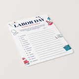 Labor Day Word Scramble with Answers