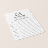 Housewarming Scrambled Words with Answers Printable