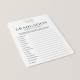 Graduation Word Scramble with Answer Key Printable