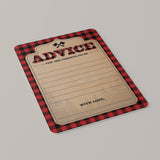 Forest Baby Shower Advice for the Parents-to-be Cards