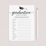 Printable Graduation Word Scramble by LittleSizzle