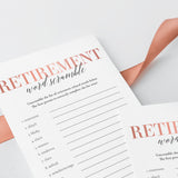 Blush Retirement Party Games for Women Printable