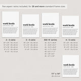 Work Bestie Definition Print Digital Download