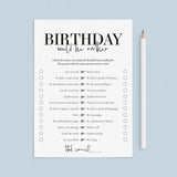 73rd Birthday Games For Him Born in 1952