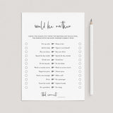 Would He Rather Birthday Party Game for Him by LittleSizzle