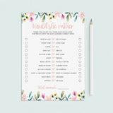 Fun Mother's Day Activity Would She Rather by LittleSizzle