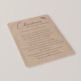 Rustic Christmas Party Games Printables Kraft Paper