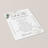 Greenery and Gold Mother's Day Game Bundle Digital Download