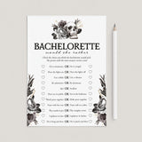 Till Death Do Us Party Game Would She Rather Printable by LittleSizzle