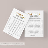 50th Anniversary Party Game Would They Rather