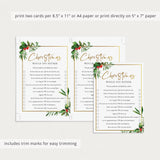 Would You Rather Christmas Questions for Adults Printable