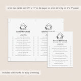 Fun Housewarming Party This or That Game Printable