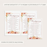 Fun Thanksgiving Would You Rather Questions Printable