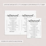 Retirement Would They Rather Game Printable