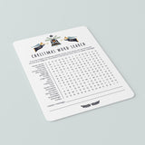 Word Search Christmas Themed Party Game Printable