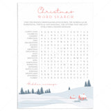 Printable Christmas Word Search for Kids and Adults by LittleSizzle