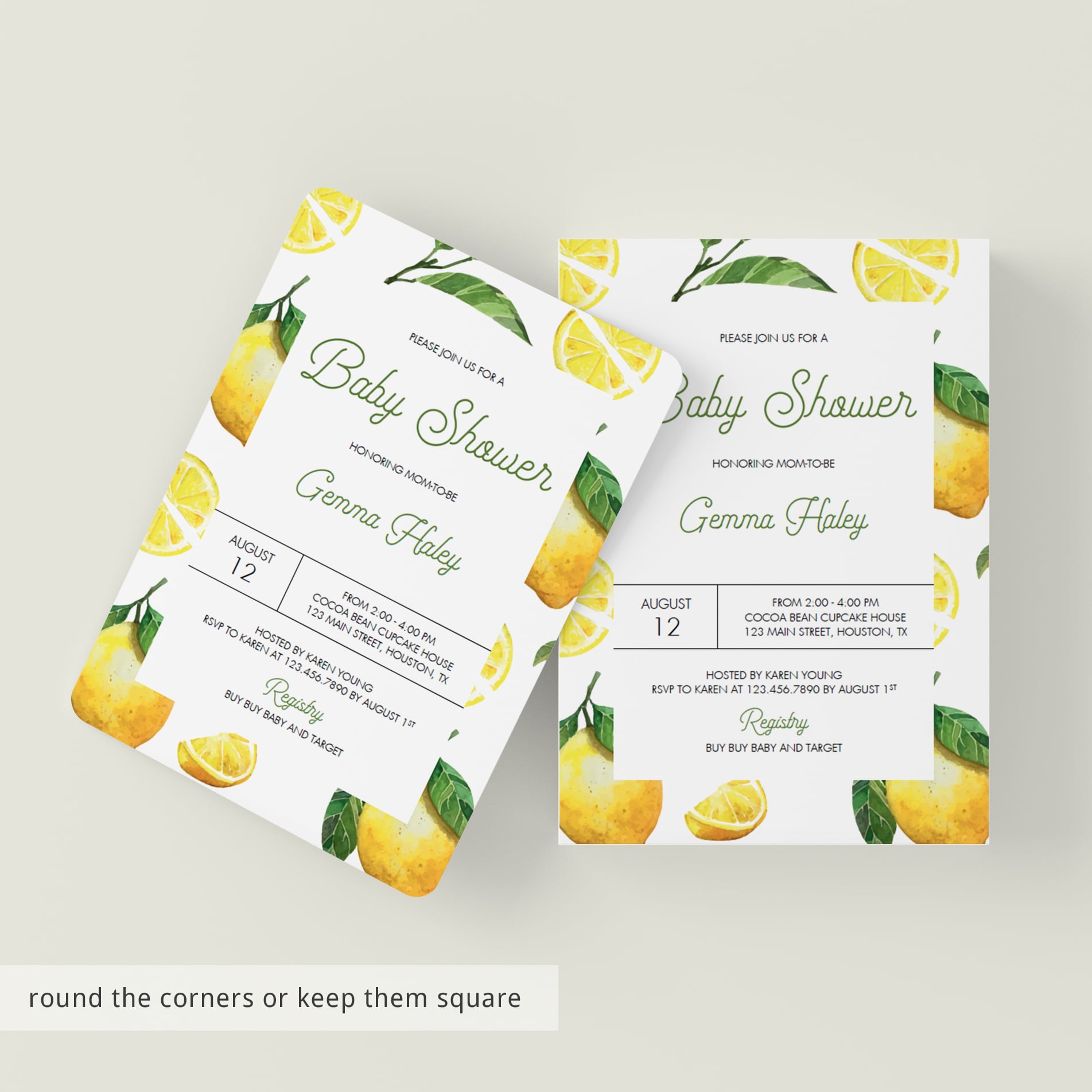 Summer baby shower evite template gender neutral by LittleSizzle