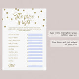 Long distance baby shower game fillable pdf template by LittleSizzle