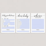 Minimal Baby Shower Games and Keepsakes