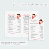 Match The Love Song Game Instant Download