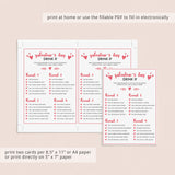 Galentine's Day Drinking Game Printable & Virtual Files