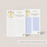 Easy Easter Activity for Kids Instant Download