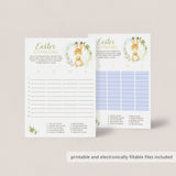 Easter Scattergories Printable & Virtual Digital Files