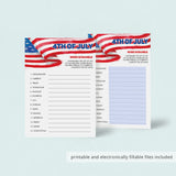 4th of July Game for Family Word Scramble