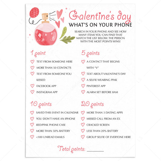 Zoom Galentines Day Party Game Whats On Your Phone by LittleSizzle