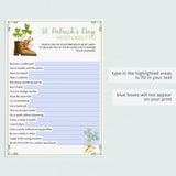 (Zoom) St. Patrick's Game for Friends Instant Download