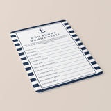Nautical Baby Shower Game Who Knows Mommy Best