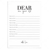 1st Birthday Party Wishes Cards Printable by LittleSizzle