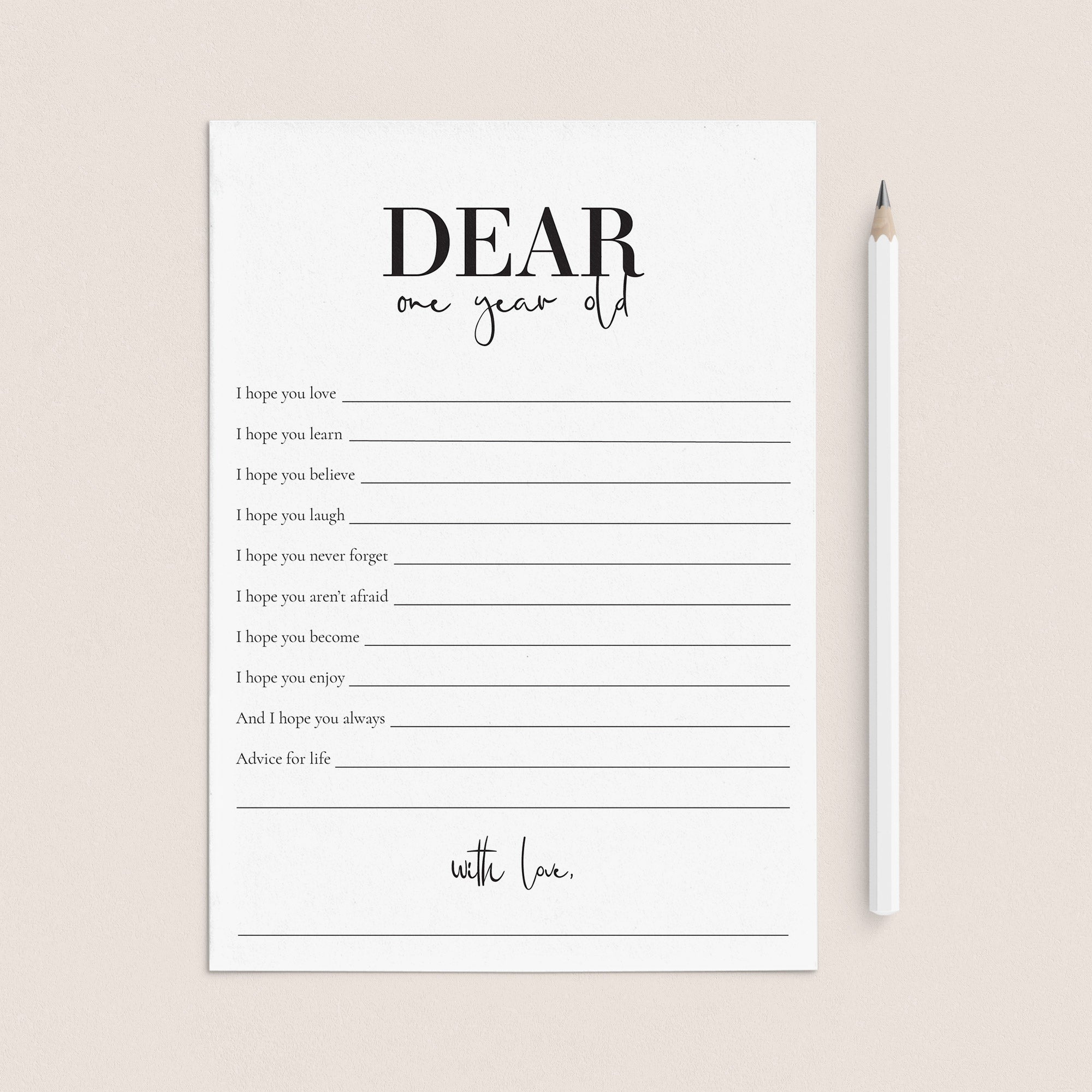 1st Birthday Party Wishes Cards Printable by LittleSizzle