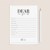 1st Birthday Party Wishes Cards Printable by LittleSizzle