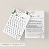 Daddy Knows Best Baby Shower Game Template