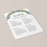 Adult Birthday Party Drink If Game Greenery Theme