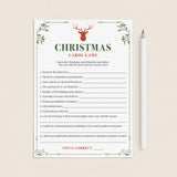 Guess The Christmas Carol Game with Answers Printable by LittleSizzle
