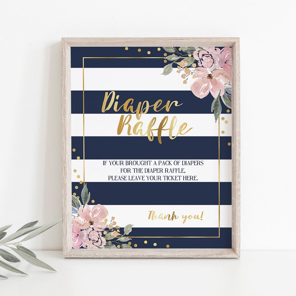 Instant download PDF diaper raffle signs by LittleSizzle