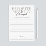 My Favorite Memory of the Anniversary Couple Silver Printable by LittleSizzle