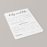 Simple Baby Shower Games Package Printable
